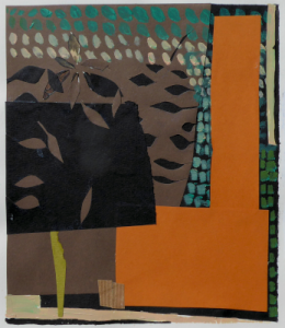 Am Abend, Papier und Acryl auf Papier, 20 cm x 17 cm