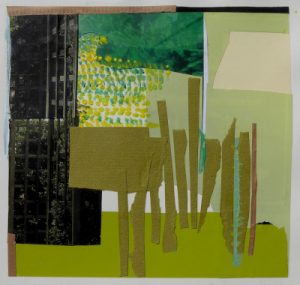 Lieblingsort 3, Papier und Acryl auf Papier, 16 cm x 17 cm