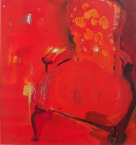 Queen Mum, Acryl auf Pappe, 36,5 cm x 39 cm