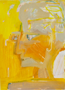 Seitwärts ,Acryl auf Pappe, 37 cm x 26 cm