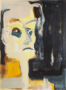 Skepsis, Acryl auf Pappe, 35,5 cm x 26 cm