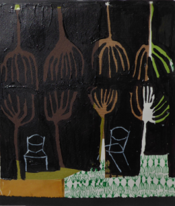 Traum, Mischtechnik auf Papier, 19 cm x 17 cm